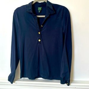 Button down blue colored shirt
